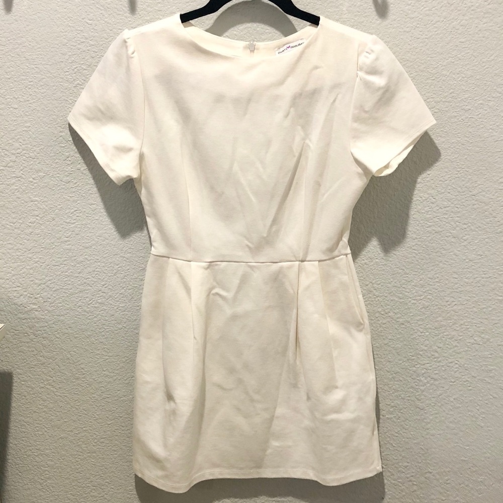 Dainty Hooligan White Dress with Pockets M